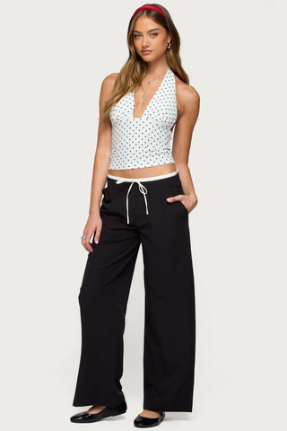 Blaire Polka Dot Halter Top