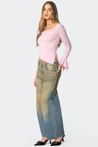 Lyric Draped Asymmetric Top