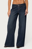 Briah Belted Low Rise Wide Leg Jeans