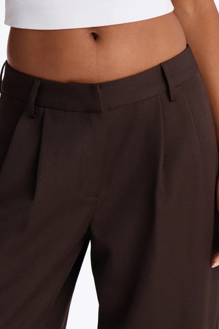 Jet Days High Rise Pleated Wide Leg Trouser