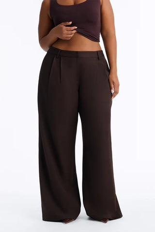 Jet Days High Rise Pleated Wide Leg Trouser