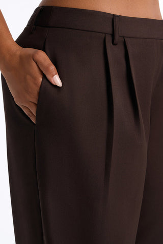 Jet Days High Rise Pleated Wide Leg Trouser