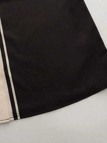 Contrast Panel Sleeveless Blouse