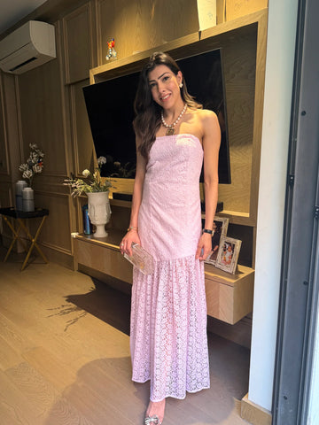 Peaches Lace Dress