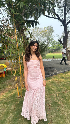 Peaches Lace Dress
