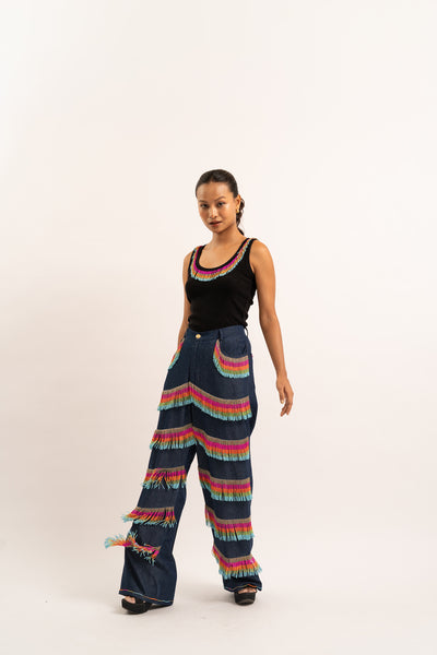 Rainbow Tassel Tank