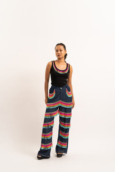 Rainbow Tassel Tank