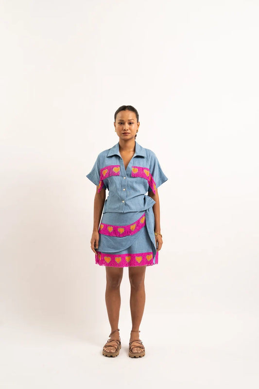 Tassel Love Story Skorts
