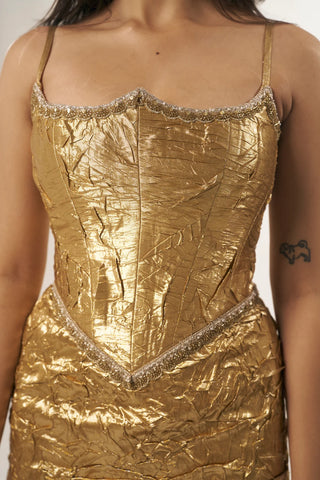 Siatara corset mini dress