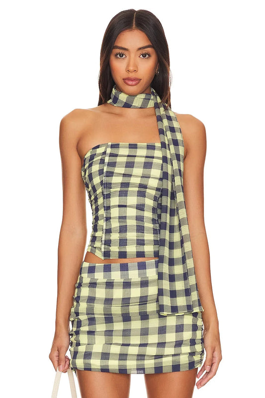 Island set - Navy check