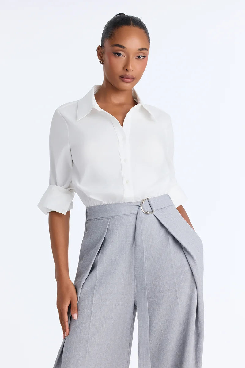 Business or Pleasure Belted Wide Leg Jumpsuit