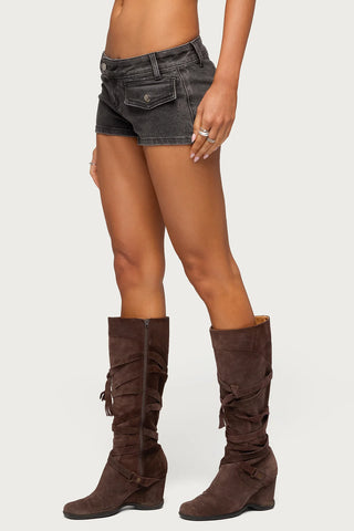 Bryan Denim Micro Shorts