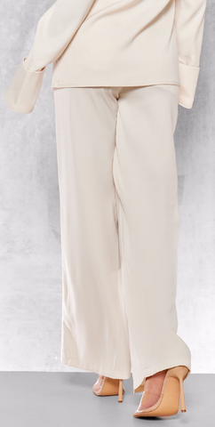 Premium Mid Rise Wide Leg Trousers