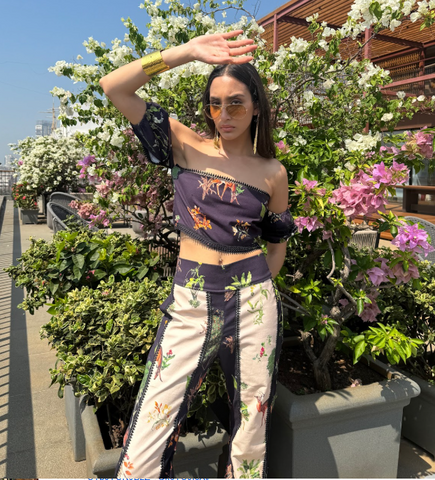 Ives Puff Sleeve Crop Top