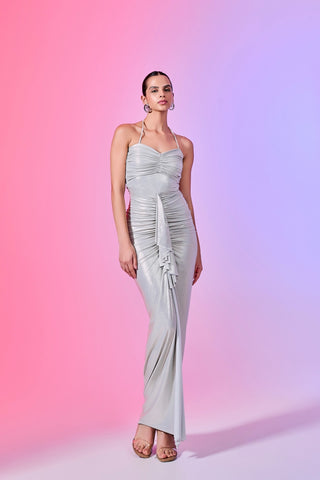 Silver Helma Maxi Dress