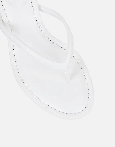 Suede Toe Post Heeled Mules