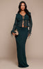 Ruched Chiffon Maxi Skirt