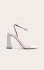 Square Toe High Block Heeled Sandals