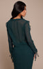 Chiffon Ruffle Tie Front Blouse
