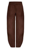 Woven Pleated Straight Leg Trousers