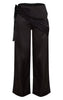 Satin Scarf Wide Leg Trousers