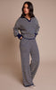 Petite Striped Knitted Trousers