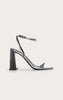 Square Toe High Block Heeled Sandals