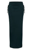 Ruched Chiffon Maxi Skirt