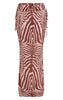 Ruched Chiffon Maxi Skirt