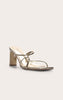 Golden Glint Heeled Mules