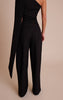 Tailored Woven Shoulder Cape Top and Trousers
