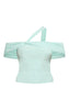 Double Layer Slinky Abstract Sleeve Detail Top