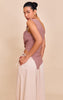 Asymmetric One Shoulder Trim Detail Long Top