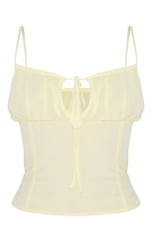 Chiffon Ruched Bust Cami Top