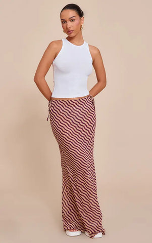 Savannah Sheer Zebra Maxi