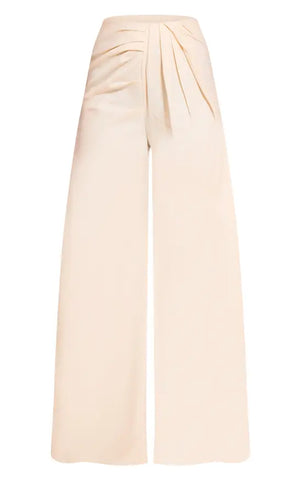 Petite Tailored Woven Pleat Detail Wide Leg Trousers