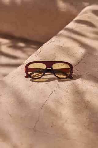 Brown Jeepers Peepers Round Aviator Chunky Sunglasses