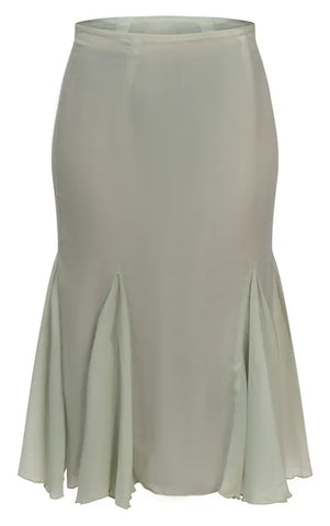 Chiffon Godet Midi Skirt