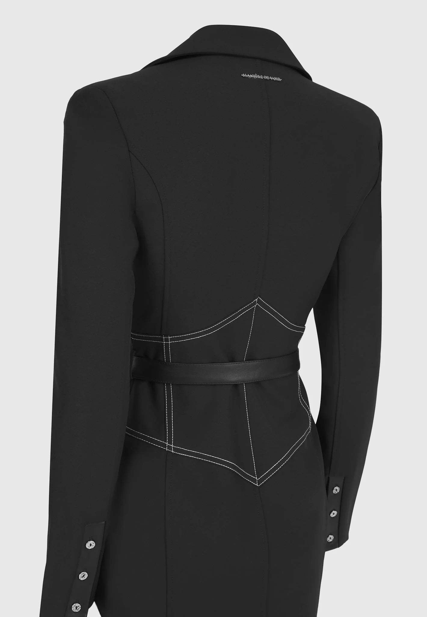 Noir Chain Corset Blazer Dress – The Bae Club