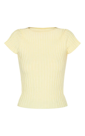 Butter Bliss Ribbed Backless Knit Top