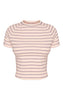 Petite Charcoal Stripe Soft Touch Fitted Baby T-Shirt