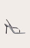 Plum Toe Thong Almond Toe High Heeled Sandals