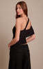 Double Layer Slinky Abstract Sleeve Detail Top
