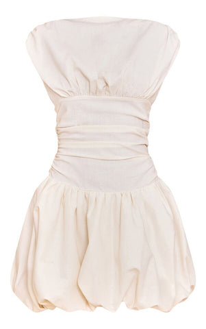 Cream Cloud Mini Dress