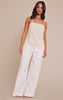 Petite Cream Stud Tie Back Cami Top