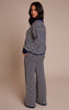 Petite Striped Knitted Trousers