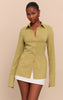 Midnight Chiffon Fitted Shirt