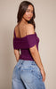 Double Layer Slinky Abstract Sleeve Detail Top
