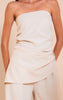 Woven Ruched Wide Leg Jumpsuit