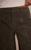 Faux Suede Straight Leg Trousers